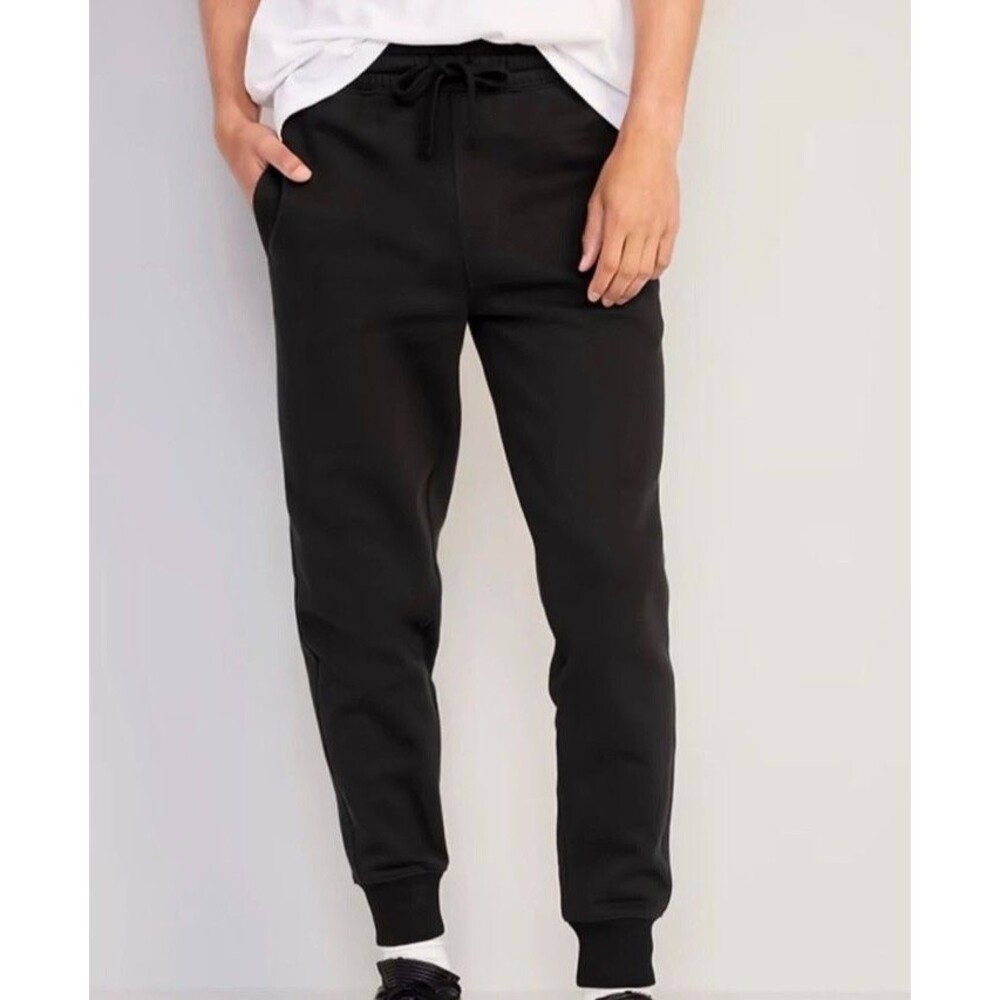 Old Navy Men's Size Medium Tapered Jogger Sweatpants Black New w/ Tags 407510